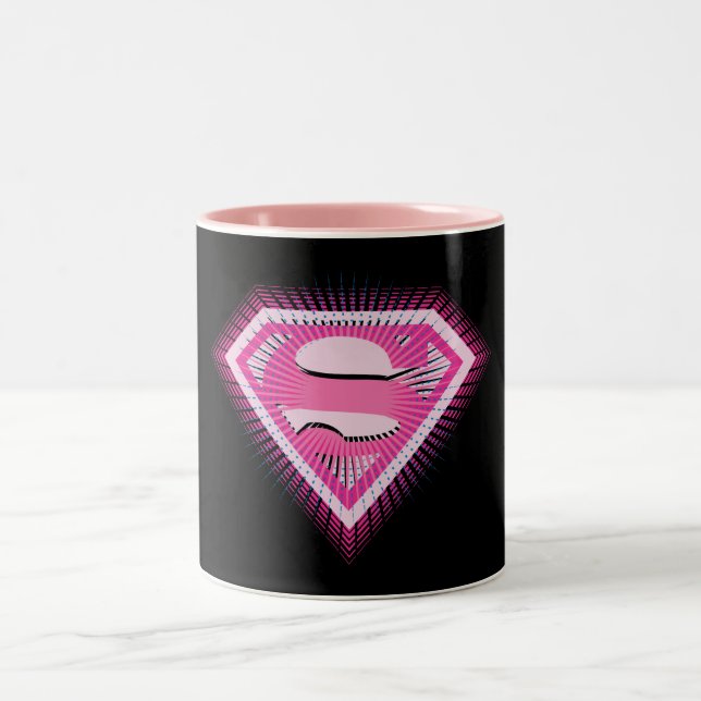 Taza Bicolor Logo rosa superchica (Centro)