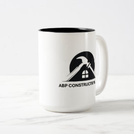 Taza Bicolor Logotipo comercial de construcción de ABP Mug
