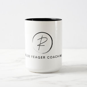 Taza Bicolor Logotipo de firma de coaching de Russ Yeager