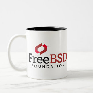 Taza Bicolor Logotipo de la fundación de FreeBSD
