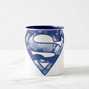 Taza Bicolor Logotipo de la nube de Supergirl