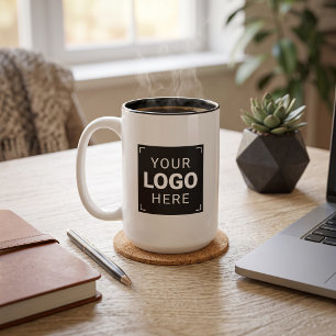 Taza Bicolor Logotipo de Marca a tu Estilo