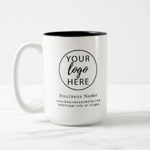 Taza Bicolor Logotipo de Marca de Empresa Personalizado Escanea