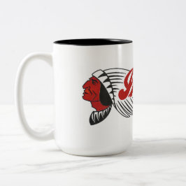 Taza Bicolor Logotipo de motocicleta vintage blanco