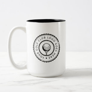 Taza Bicolor Logotipo de palo de golf personalizado