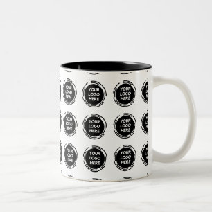 Taza Bicolor Logotipo de promoción de negocios para personaliza