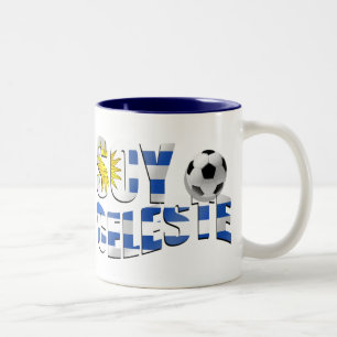 Taza Bicolor Logotipo del balón de fútbol de Futbol de la