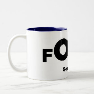 Taza Bicolor logotipo del foco, estación 30