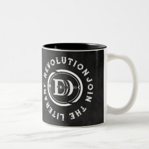 Taza Bicolor Logotipo DH Rebel Fiction: Café Mug 11oz