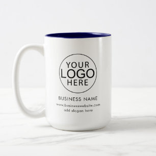 Taza Bicolor Logotipo empresarial Compañeros de trabajo Evento 