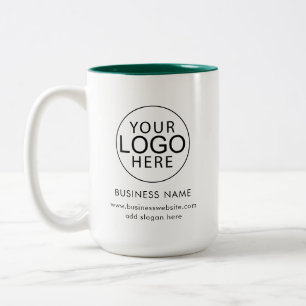 Taza Bicolor Logotipo Empresarial Empleados Evento Personalizad