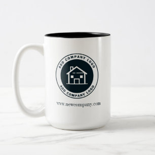 Taza Bicolor Logotipo empresarial y obsequio promocional