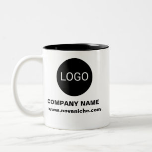 Taza Bicolor Logotipo promocional de negocios personalizado de