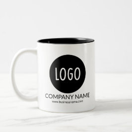 Taza Bicolor Logotipo promocional de negocios personalizado de 