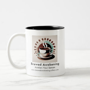 Taza Bicolor Logotipo promocional para empresas personalizadas