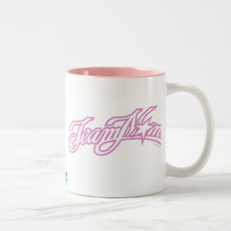 Taza Bicolor Logotipo rosado de TeamMom