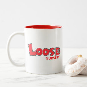 Taza Bicolor Logotipo tradicional del cuarto de niños flojo