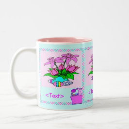 Taza Bicolor Lograda Mug de Pascua