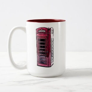 Taza Bicolor London Red Telepoth Icic British Travel