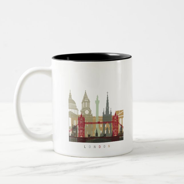 Taza Bicolor London skyline poster (Izquierda)