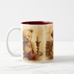 Taza Bicolor Lonely Heart, Vintage, de Natasha Us