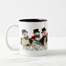 Taza Bicolor L'Orchestre des Bonhommes de Neige