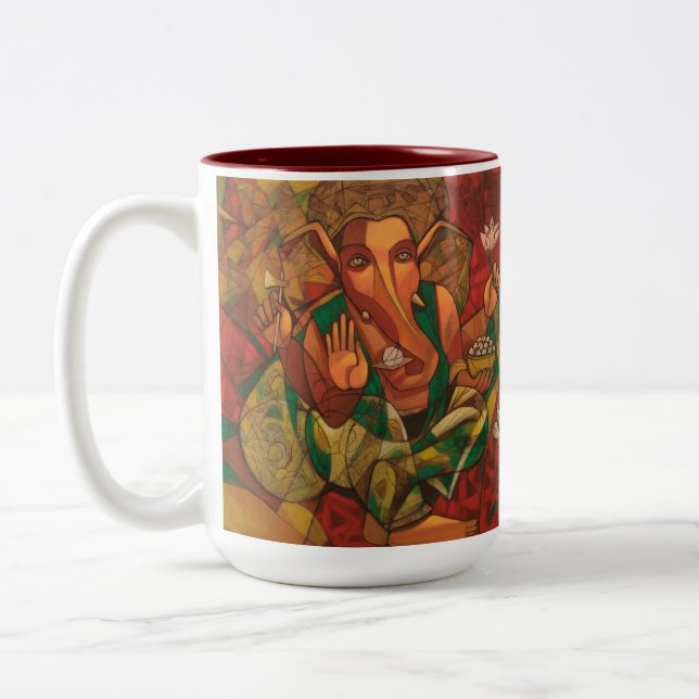 Taza Bicolor Lord Ganesha  (Izquierda)