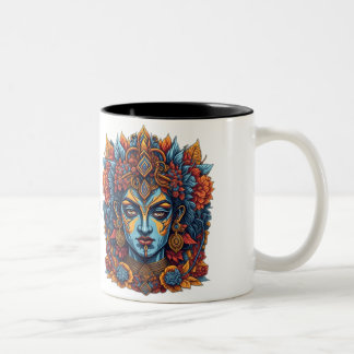 Taza Bicolor Lord Krishna Mug: Sip en la divina serenidad
