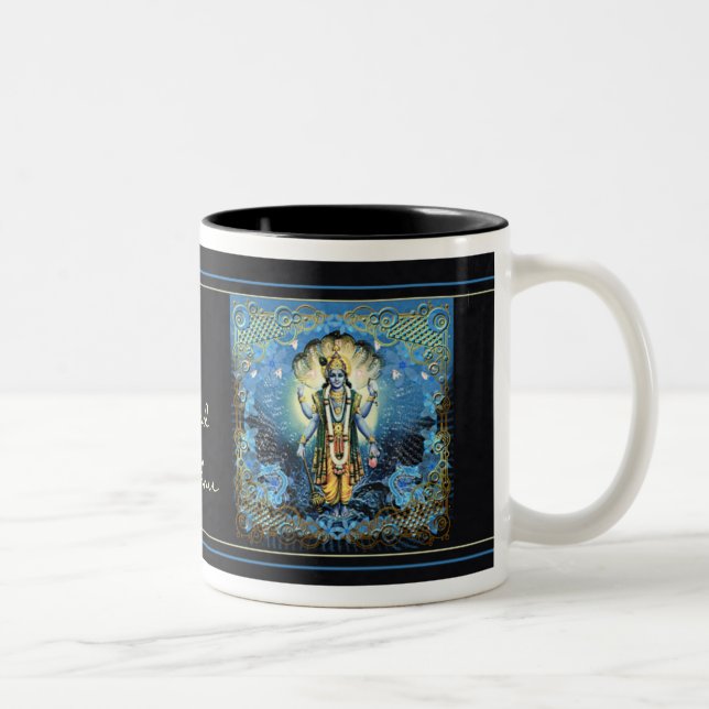 Taza Bicolor Lord Vishnu - Mug, Cup (Derecha)