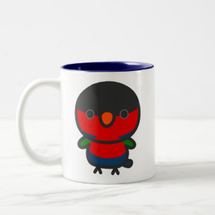 Taza Bicolor Lori de capell negre