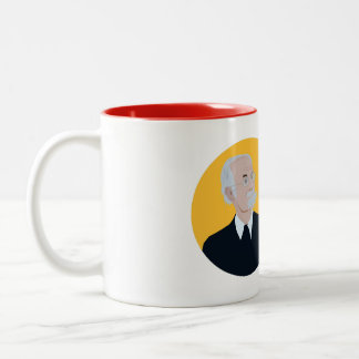Taza Bicolor Loriot - Lustiger Spruch - Früher war mehr lametta