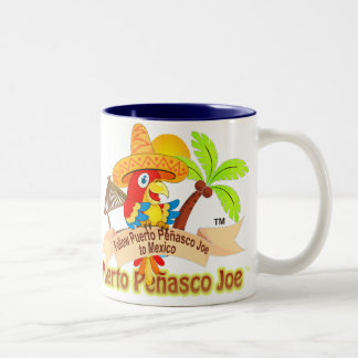 Taza Bicolor Loro de Puerto Penasco México