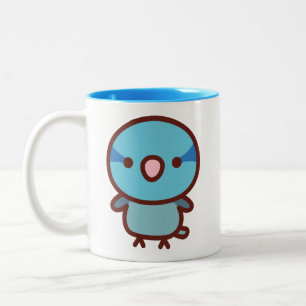Taza Bicolor Loro del Pacífico macho azul