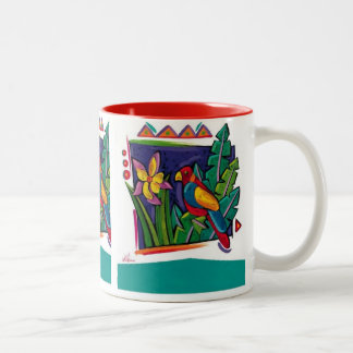 Taza Bicolor Loro Taza-Tropical
