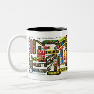 Taza Bicolor LOS 11 MEJORES Skateboards JMT del Mundo