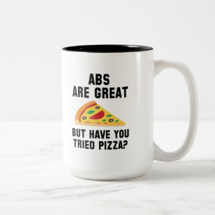 Taza Bicolor Los Abdominales Son Geniales