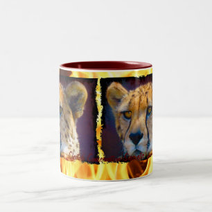 Taza Bicolor Los amantes de los animales salvajes de África