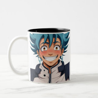 Taza Bicolor Los amantes del arte pop de manga anime se enfrent