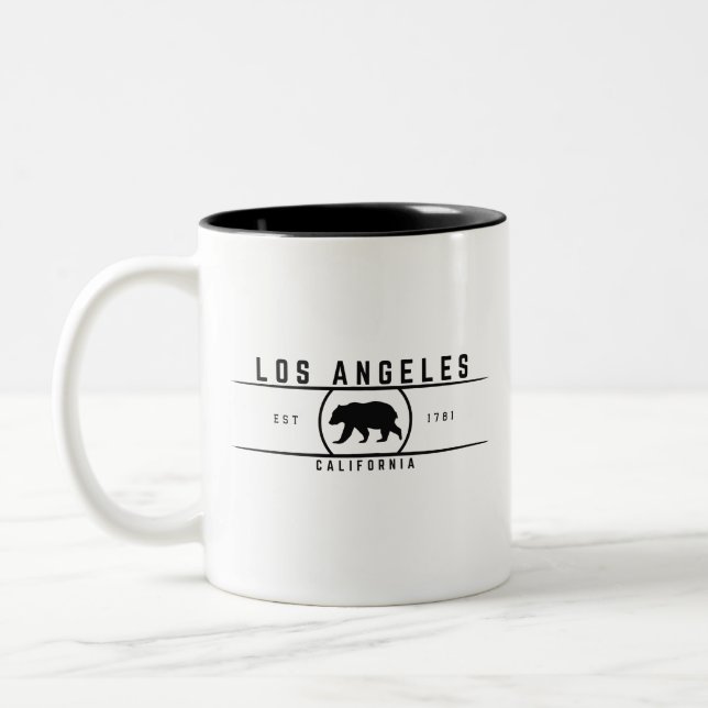 Taza Bicolor Los Ángeles California (Izquierda)