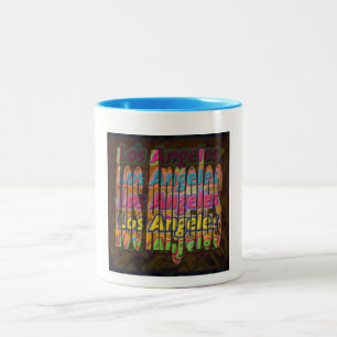 Taza Bicolor Los Ángeles Sparkle Mug
