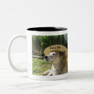 Taza Bicolor los animales dan amor
