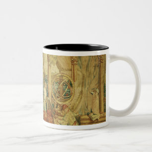 Taza Bicolor Los astrónomos, tejidos en Beauvais