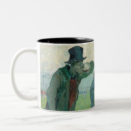 Taza Bicolor "Los bebedores" - Arte Van Gogh