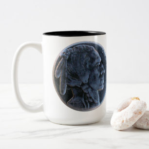 Taza Bicolor Los botones antiguos de Nancy