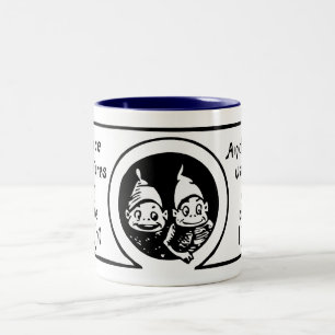 Taza Bicolor Los brownie: Somos criaturas de la noche