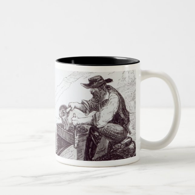 Taza Bicolor Los buscadores de oro australianos (Derecha)