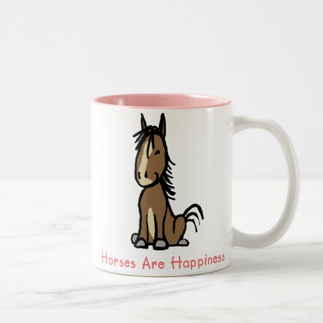 Taza Bicolor Los Caballos Son Felicidad (Derecha)