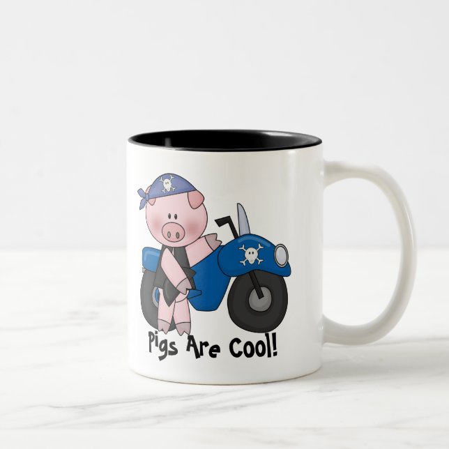 Taza Bicolor Los cerdos son frescos (Derecha)