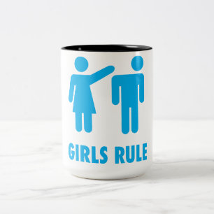 Taza Bicolor ¡Los chicas gobiernan! Coffee Mug