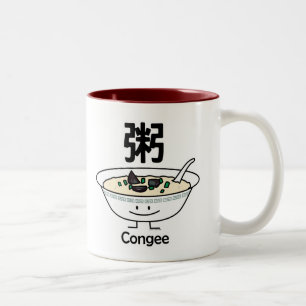 Taza Bicolor Los chinos del cuenco de las gachas de las gachas